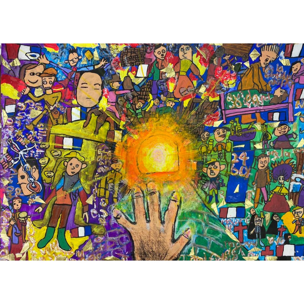 読書感想図画 【レ・ミゼラブル】中央コンクール優秀賞作品 小学4年生