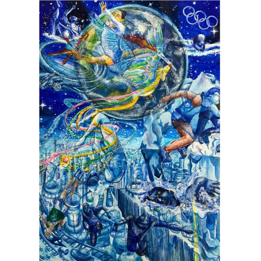 宇宙の日記念作文絵画コンクール リモートセンシング技術センター理事長賞 中学2年生