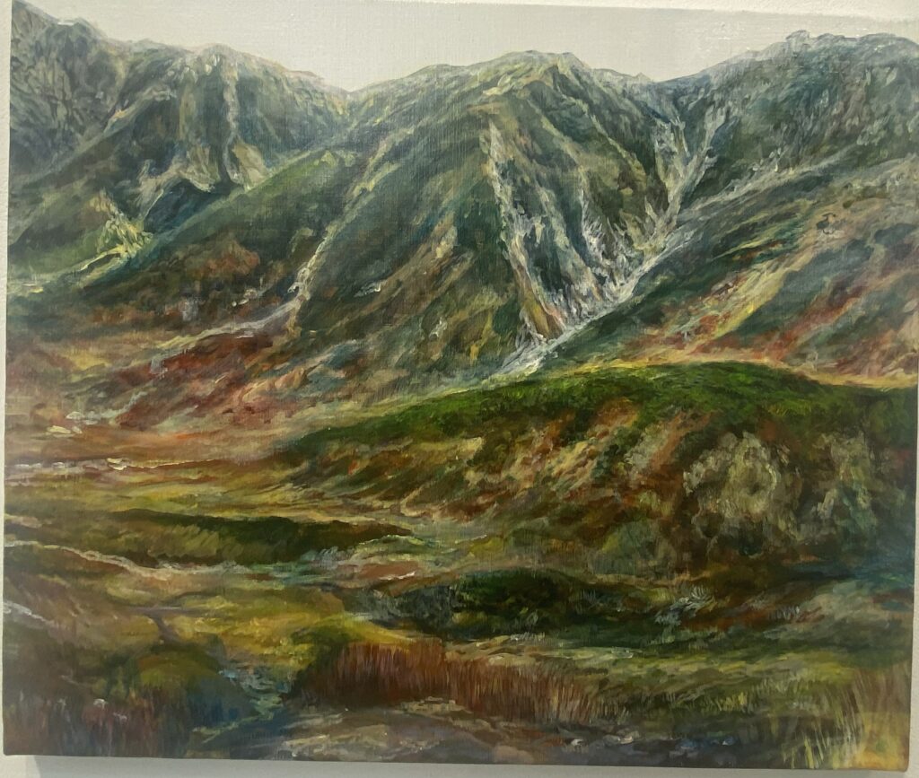 山滴る/ｱｸﾘﾙ絵具/木本小百合作