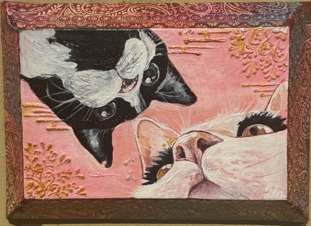 雲天/ｱｸﾘﾙ絵具/22.7×16.8/木本さき作/22,000円