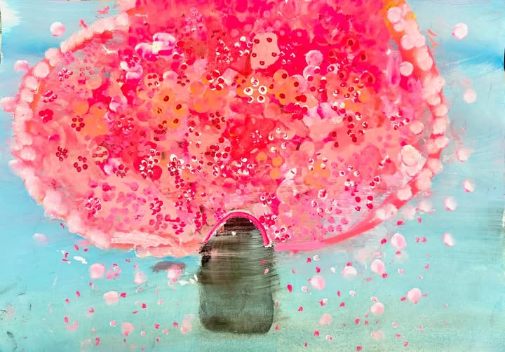 桜の花びらが雪へと | アトリエWAO